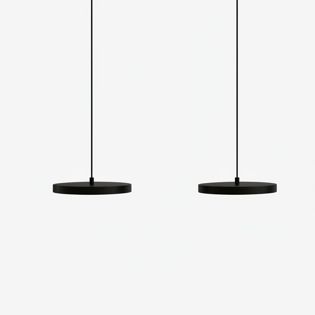 Feranox Minimal Disc Pendant - Statement Pendant Light for Dining K2217