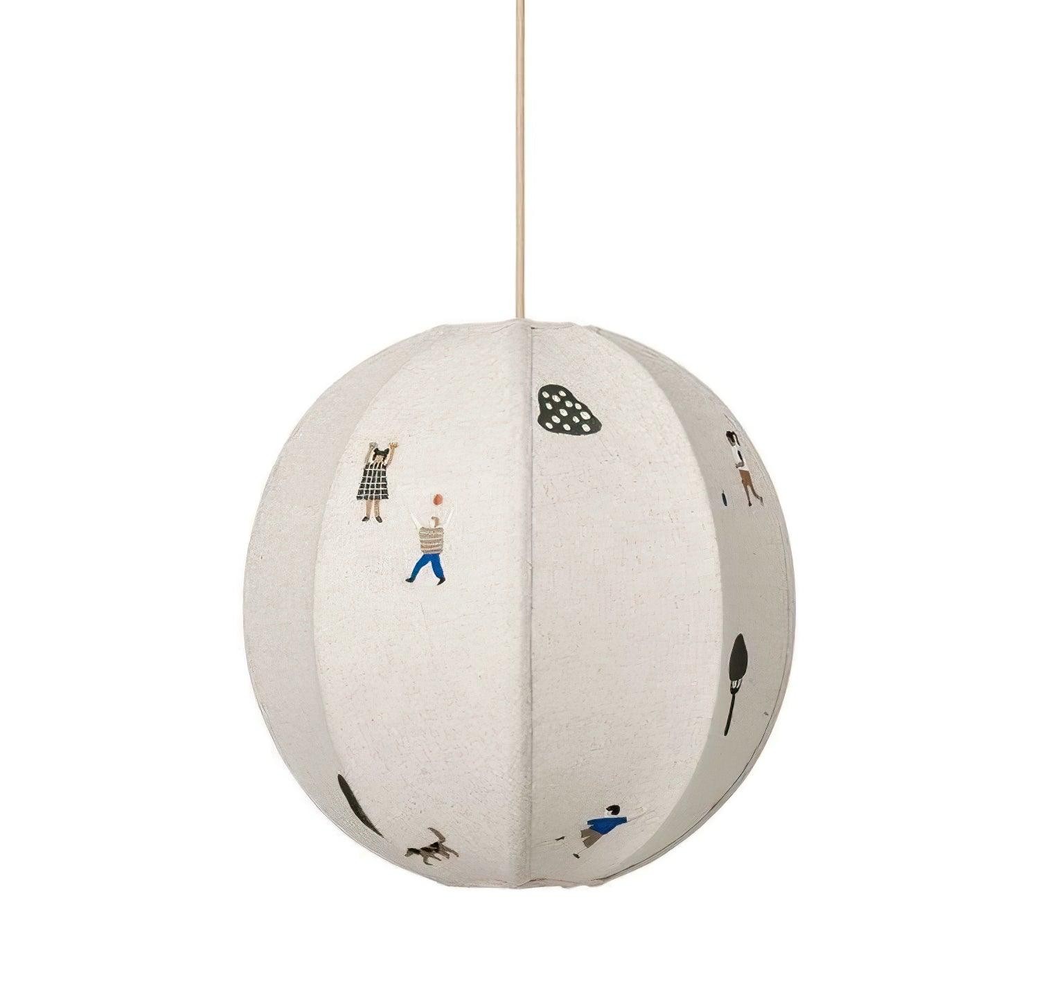 Park Embroidered Textile Pendant Lamp K576