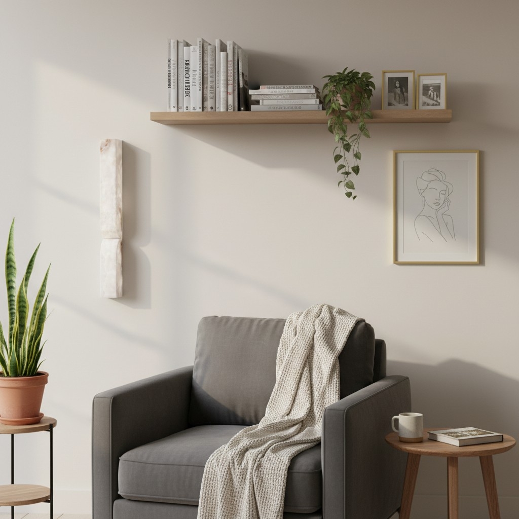 Albesque Curved Wall Lamp - Modern Alabaster Wall Lamp for Bedrooms and Living Rooms K2321