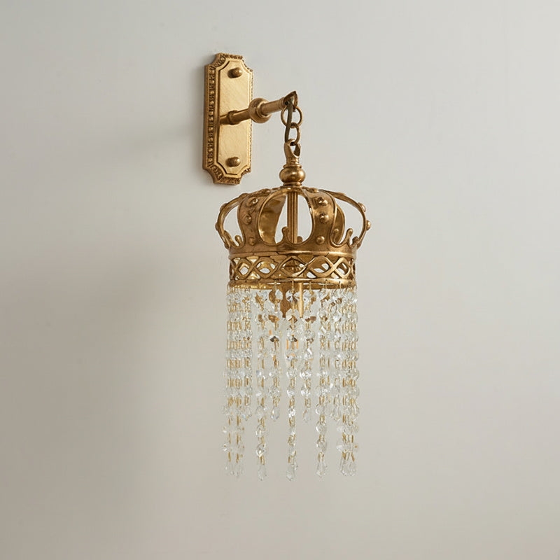 Timon Brass Crown Wall Lamp D745