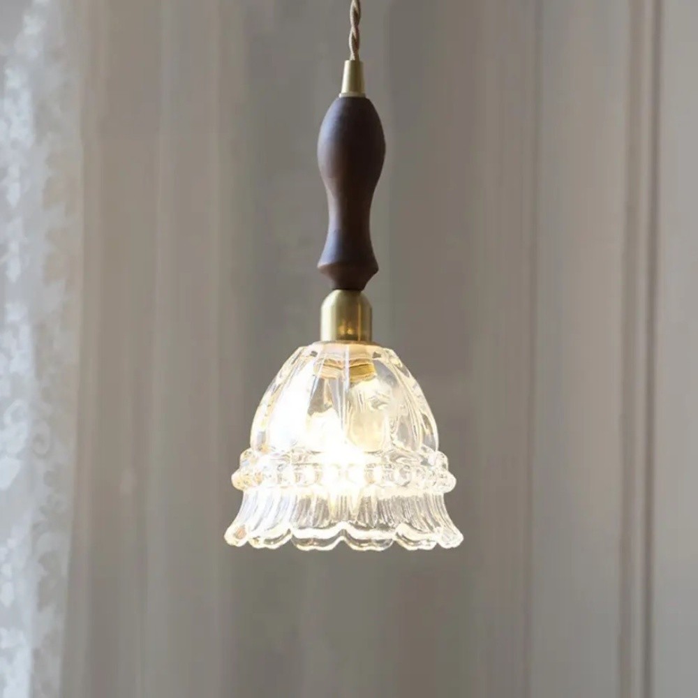 French Pastoral Jellyfish Glass Pendant Light K881