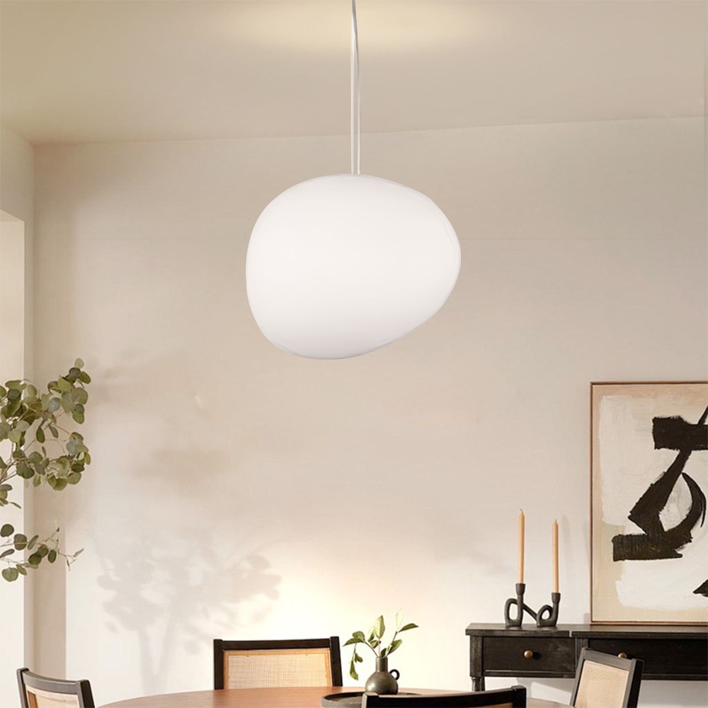 Pebble Shape Pendant Light - Nordic Glass Pendant light for Dining Room K797