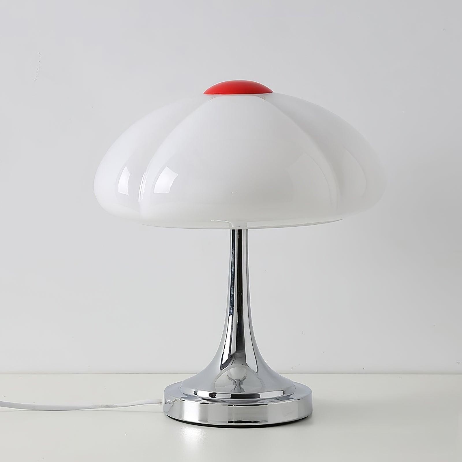 Cream Style Glass Mushroom Table Lamp K706