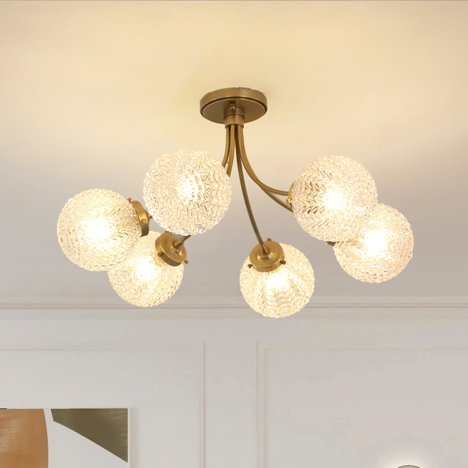Retro Glass Ceiling Lamp K1074
