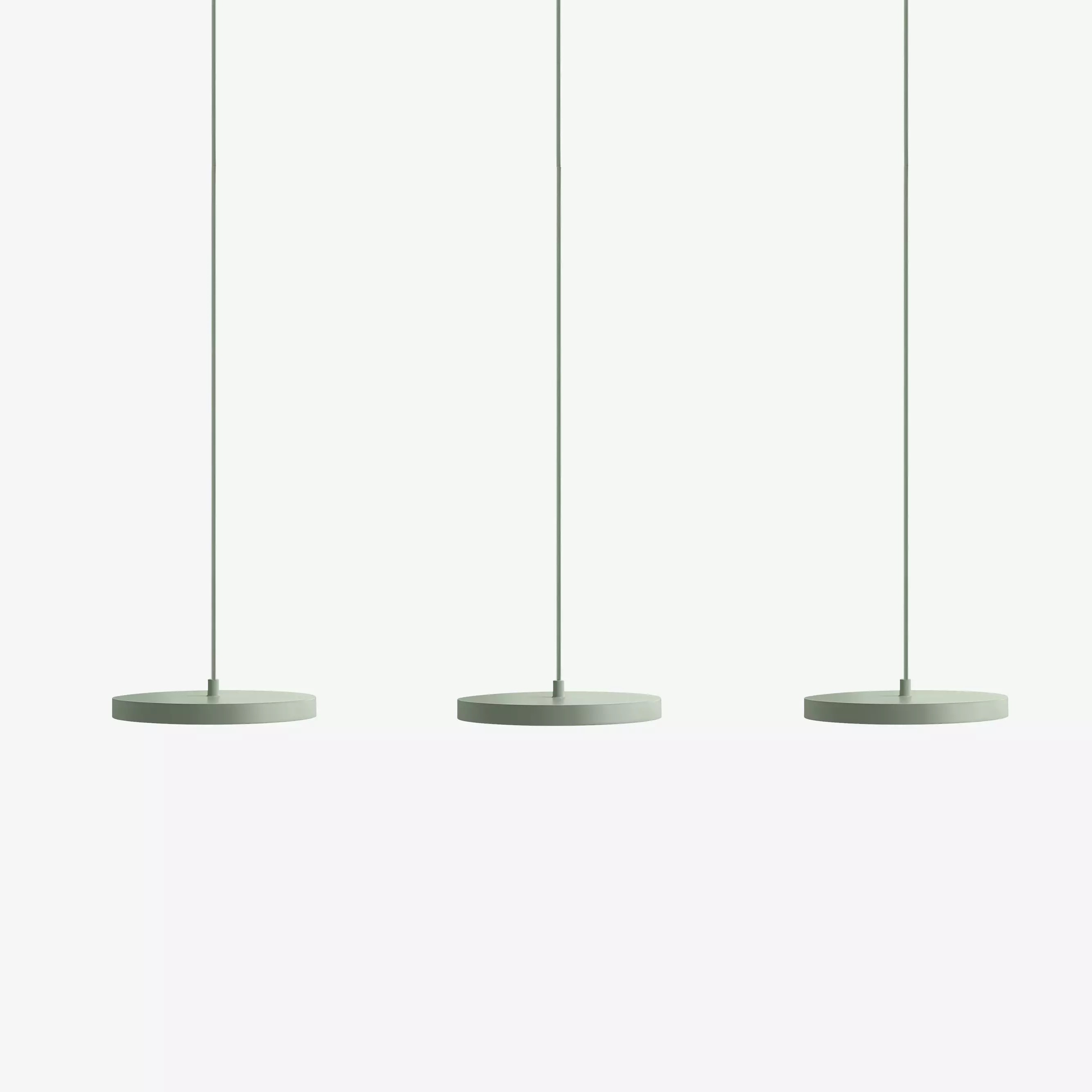 Modern Round Disc Flat Pendant Light - Multi-Light Pendant With LED Light K1555