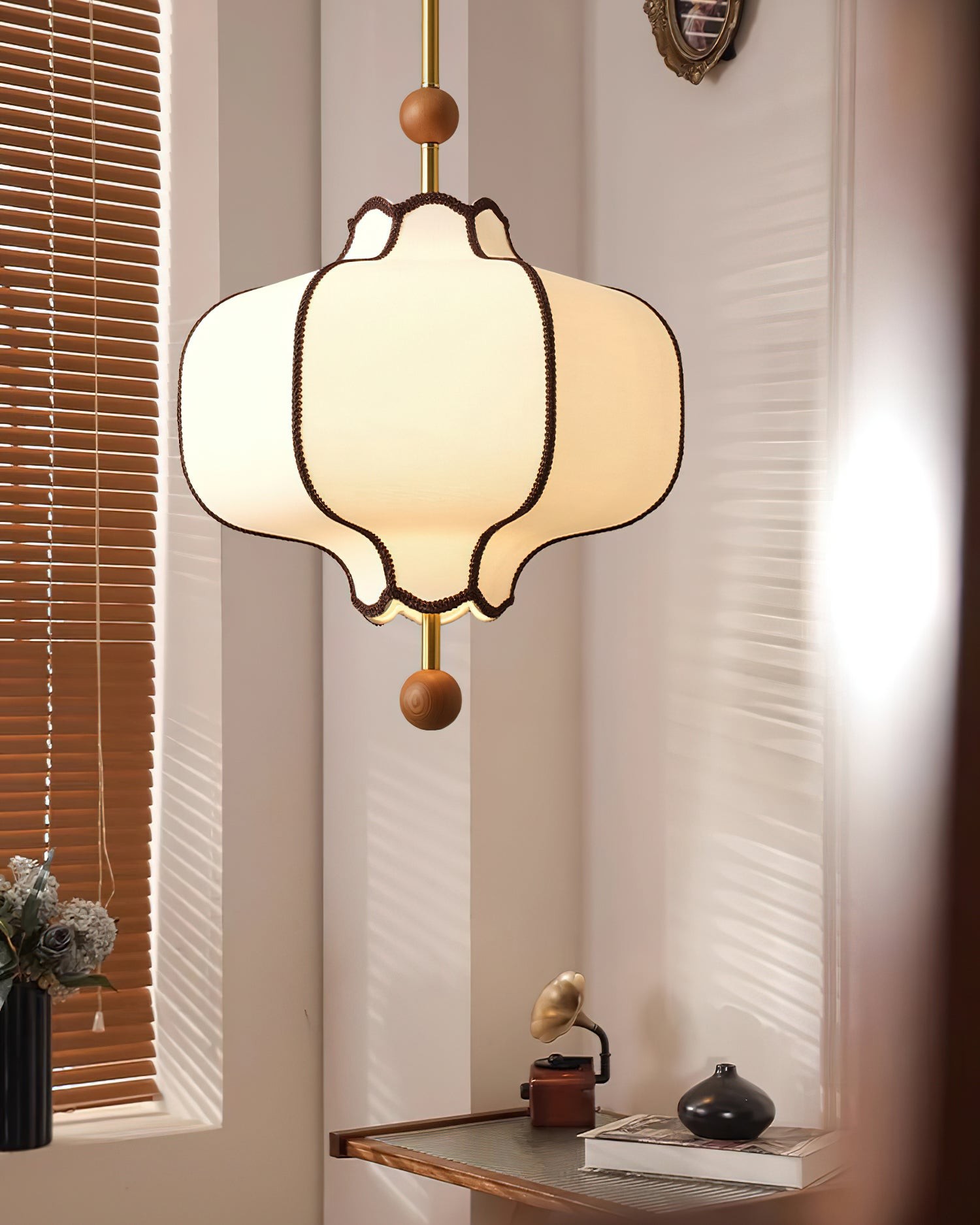 Vintage Textured Fabric Pendant Light K444