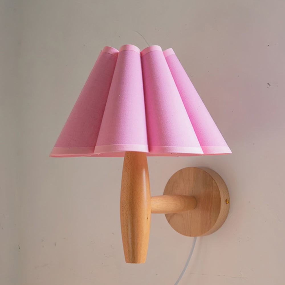 Vintage Fluted Plug In Wall Lamp K1093