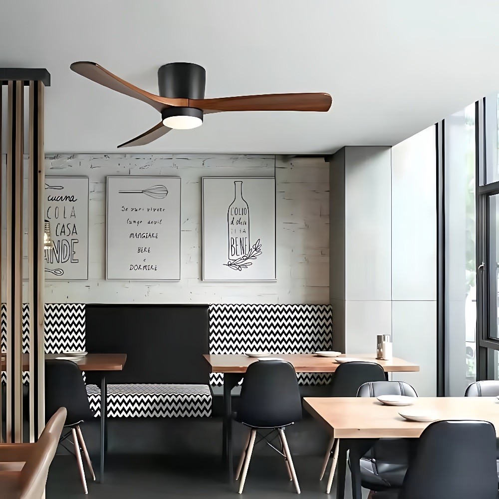 Nordic Modern 3 Blades Wooden Ceiling Fan Light K1119