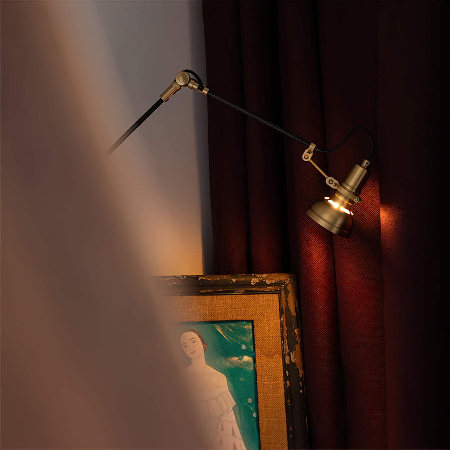 Kane Swing Arm Wall Lamp K1037