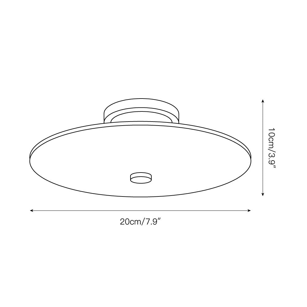 Ankeny Alabaster Ceiling Lamp D650
