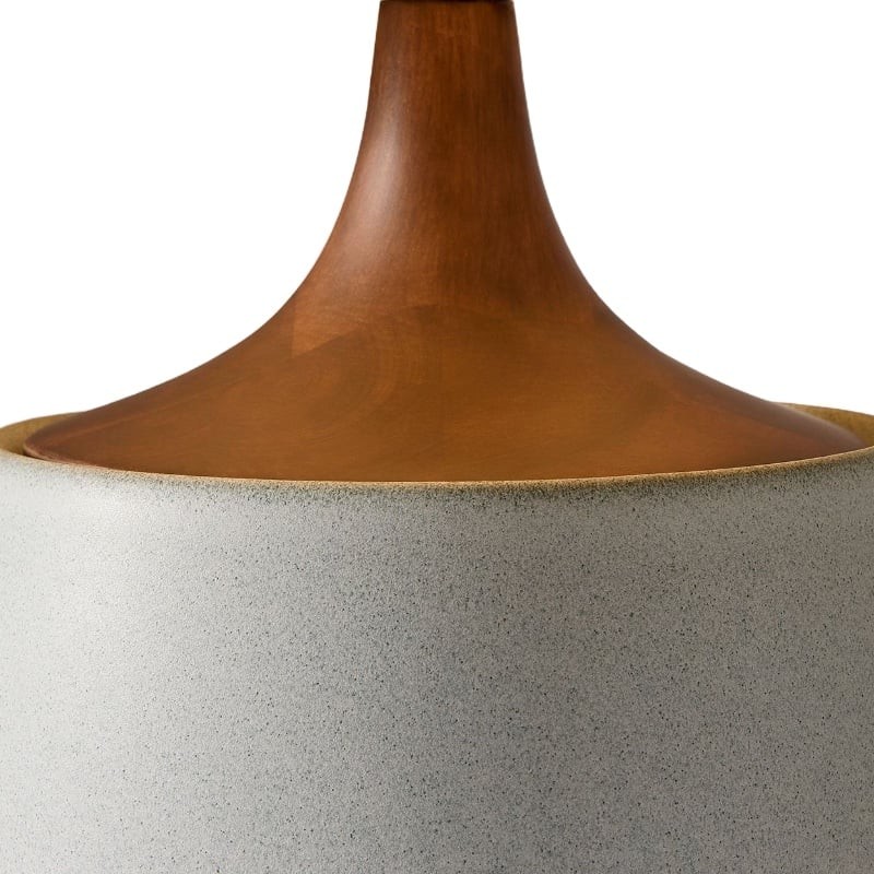 Avero Organic Textured Table Lamp - Decorative Clay Table Light for Interior Spaces K2062
