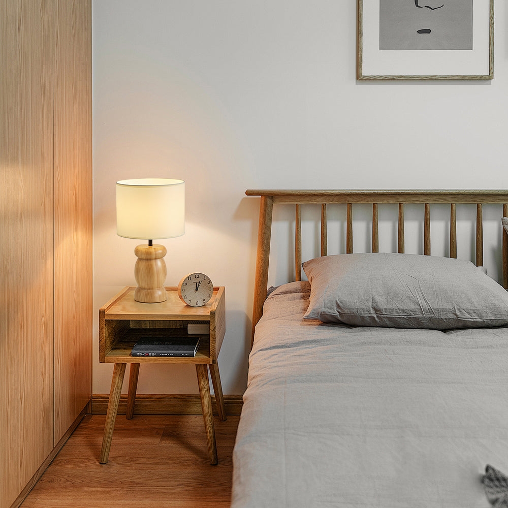 Pebble Wood Table Lamp D447