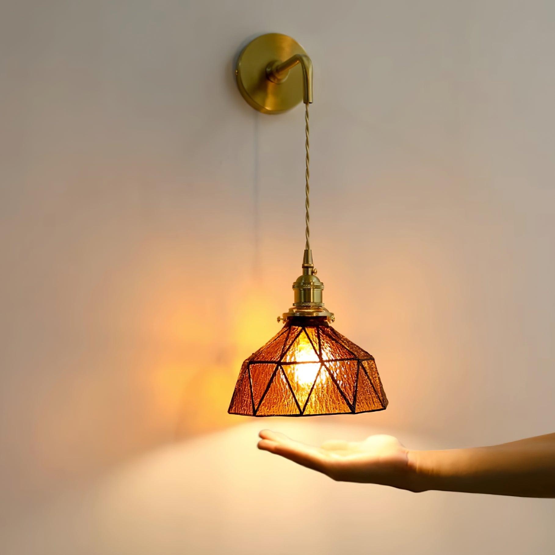 Retro Pastoral Glass Wall Lamp K626