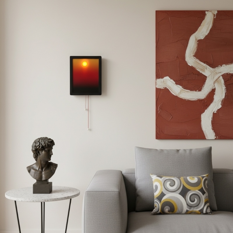 Afterglow Gradient Sunset Wall Lamp - Contemporary Acrylic Sconce for Living Room K2315