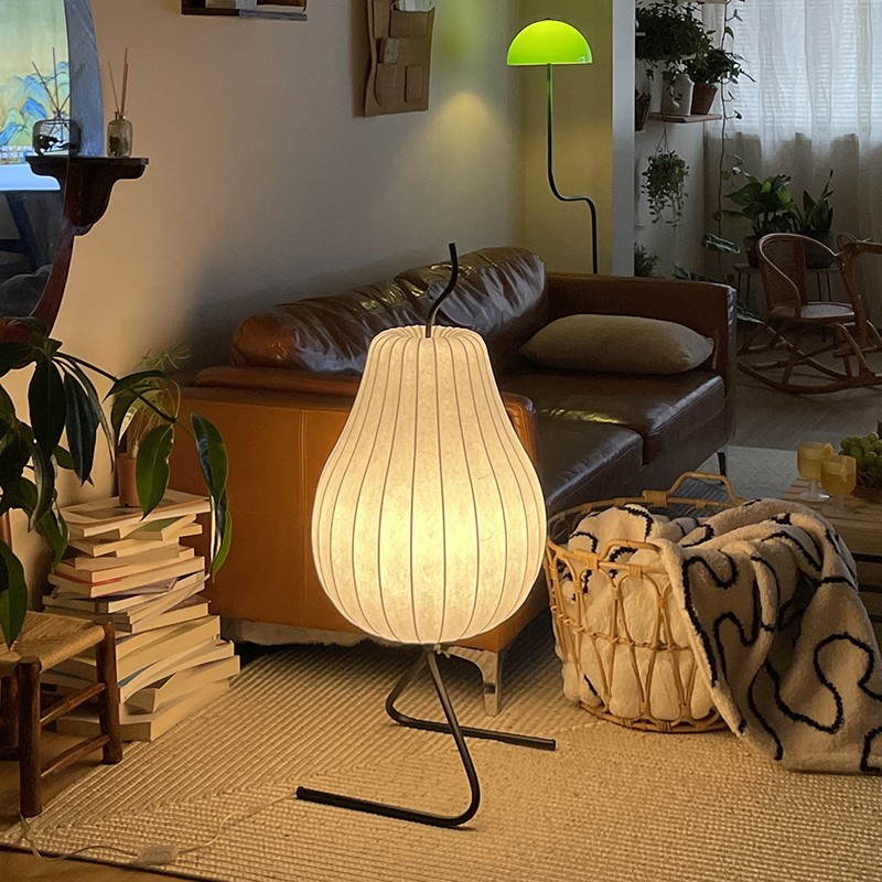 Living Room Decorative Pear Silk Floor Lamp K11