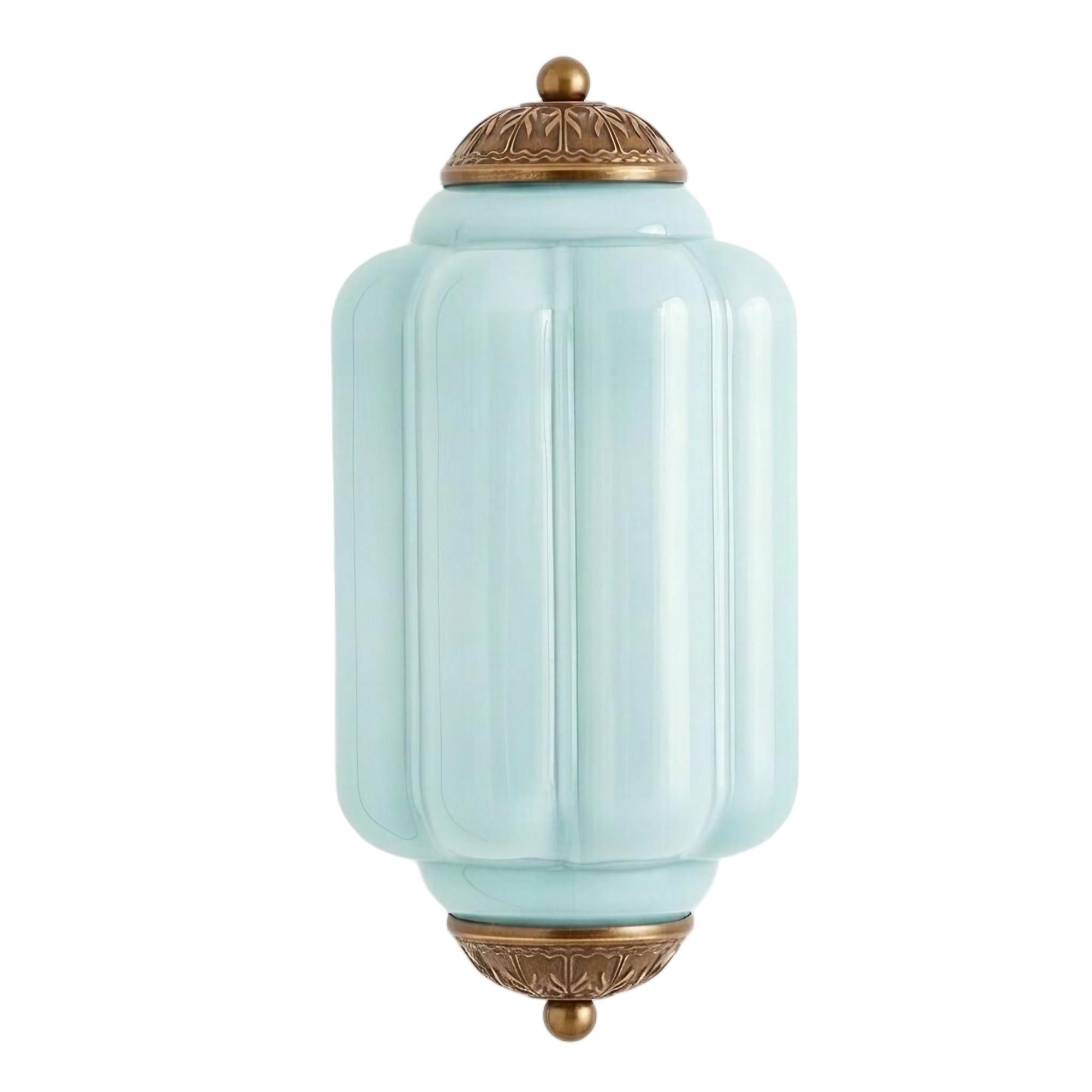 Eloise Long Pumpkin Retro Glass Recessed Wall Lamp K865