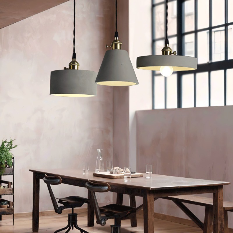 Concrete Vasa Minimalist Pendant Light