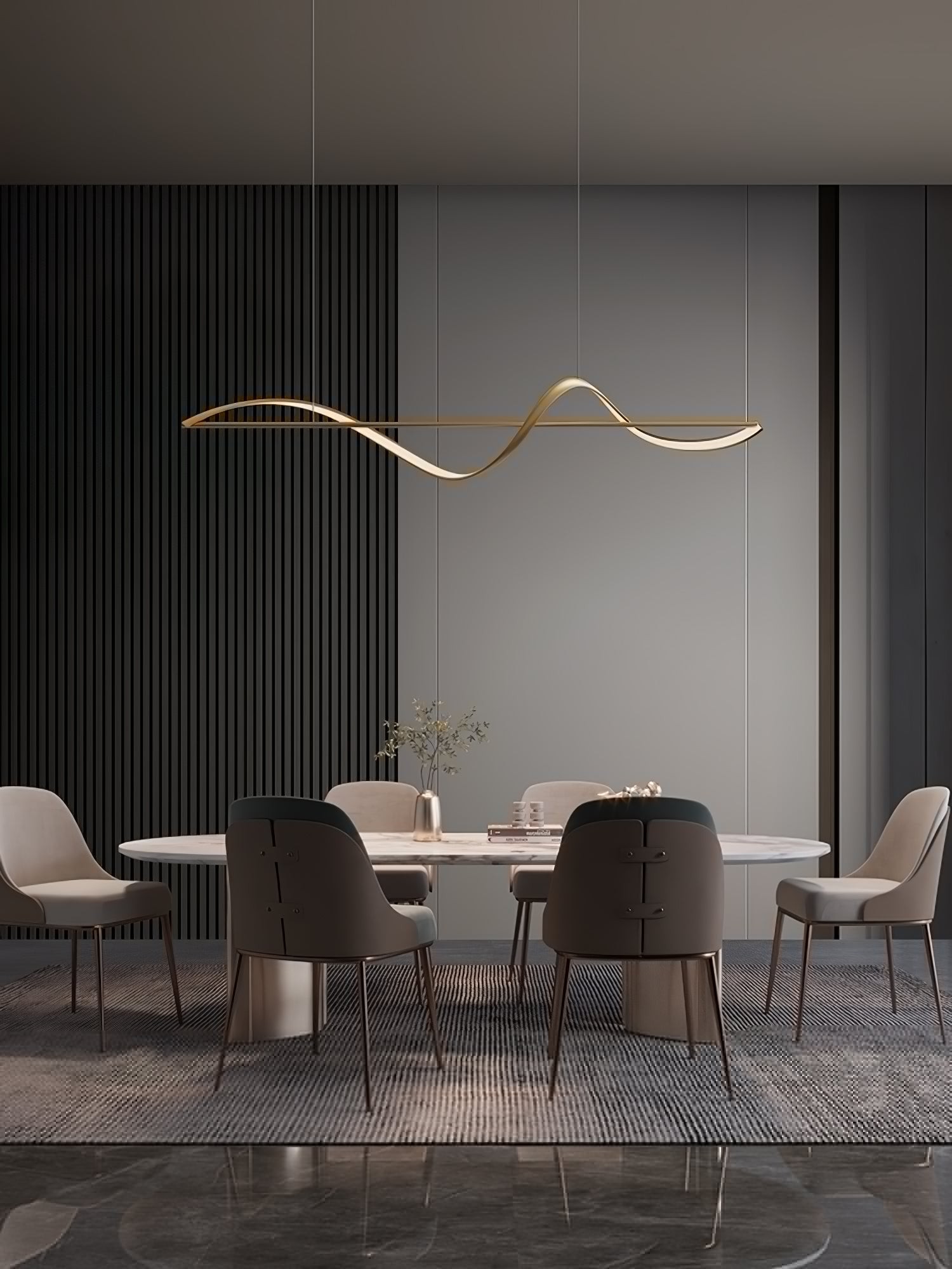 Whisper Linear Island Chandelier K1096
