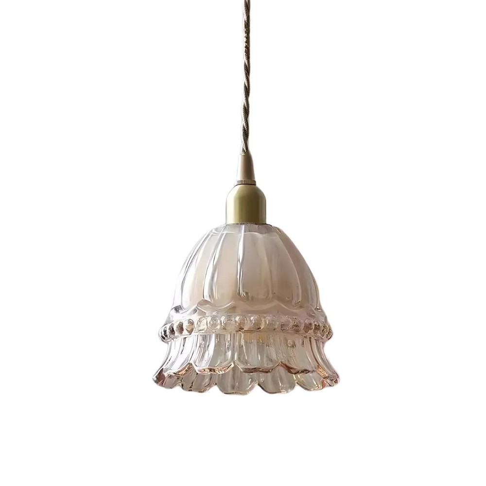 French Pastoral Jellyfish Glass Pendant Light K881