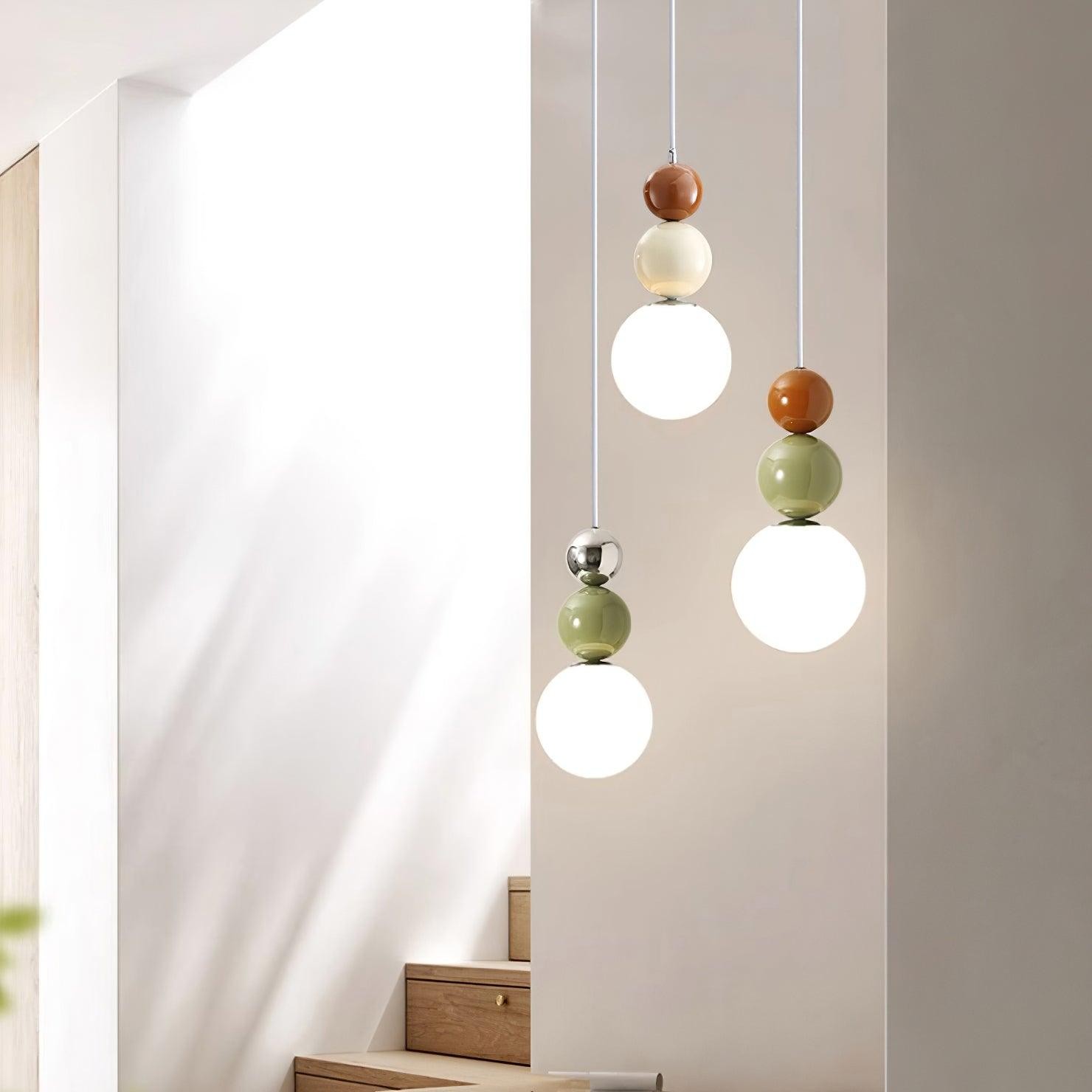 Nordic Cream Modern Simple Dot Pendant Lamp K355