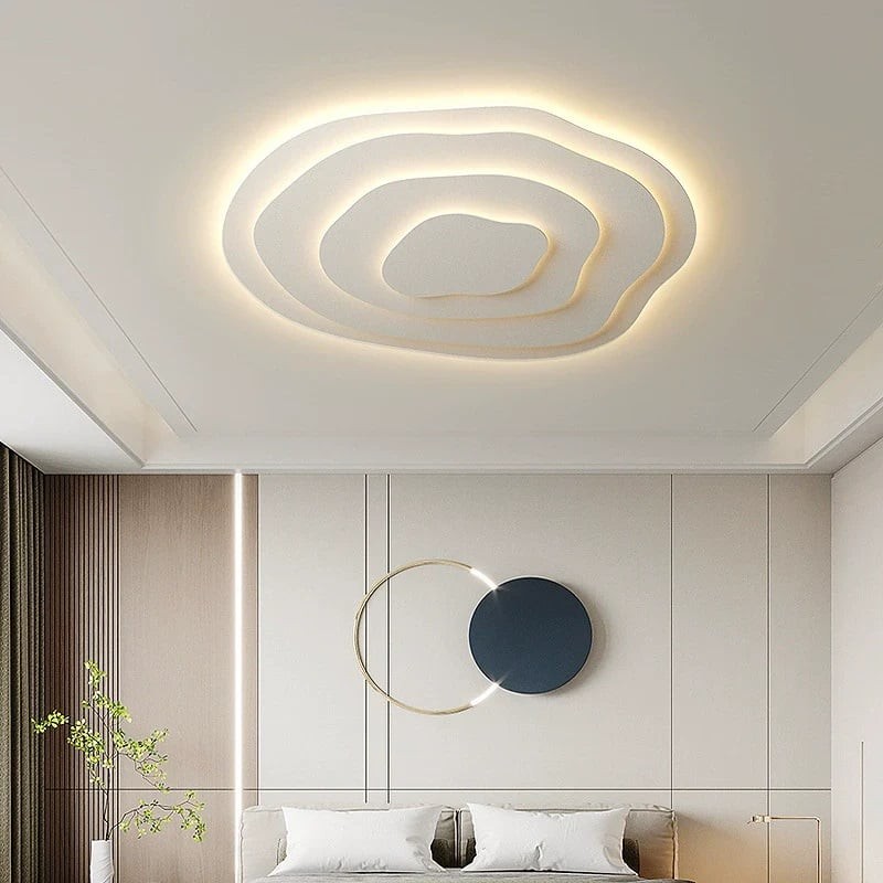 Aeris Mimir Wave-Form Acrylic Ceiling Light Modern Minimalist Surface Mount Lamp Living Room & Bedroom K1771