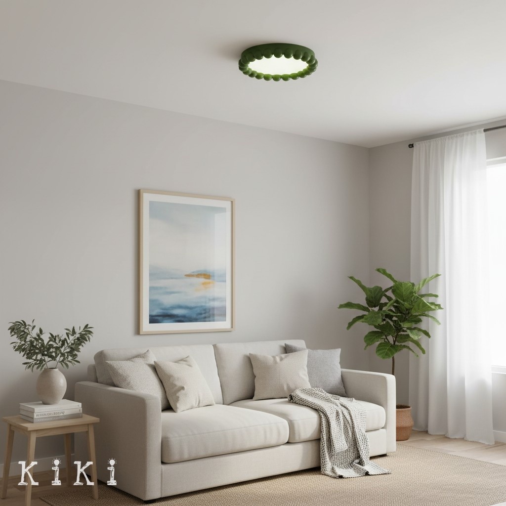 Orilux Low Profile Contemporary Round Ceiling Light for Living and Bedroom K2139