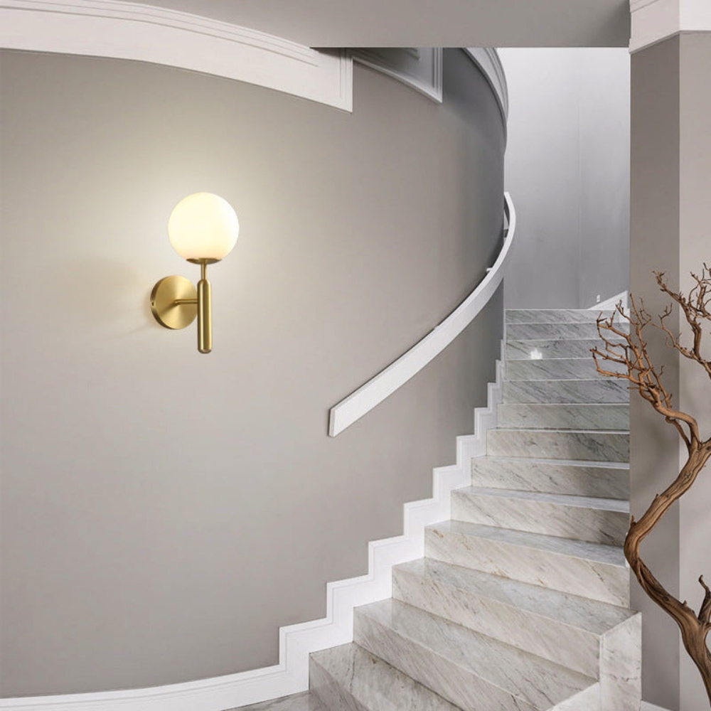 Milky Glow Modern Metal Wall Lamp D791