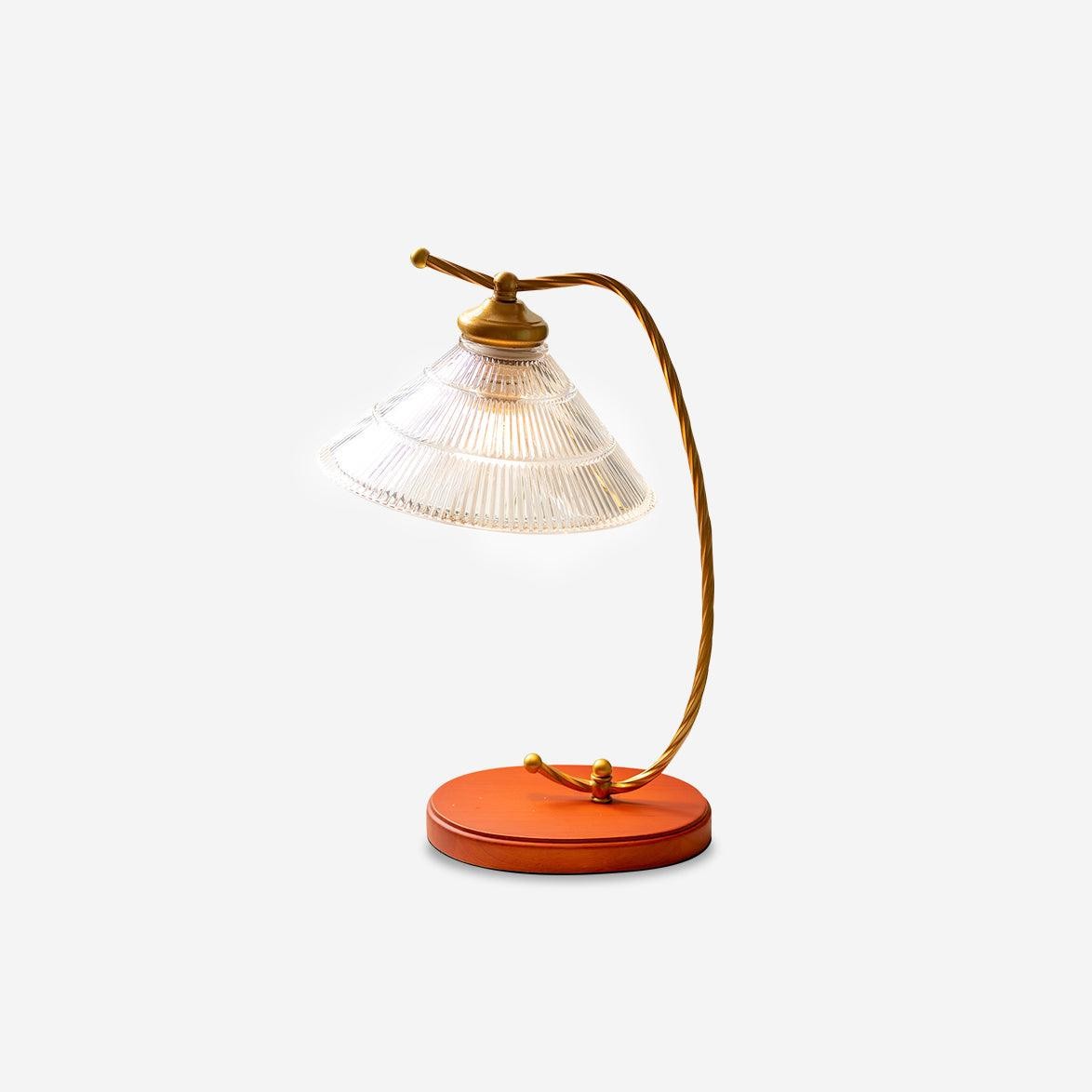 Glass Shade Vintage Reading Lamp K439
