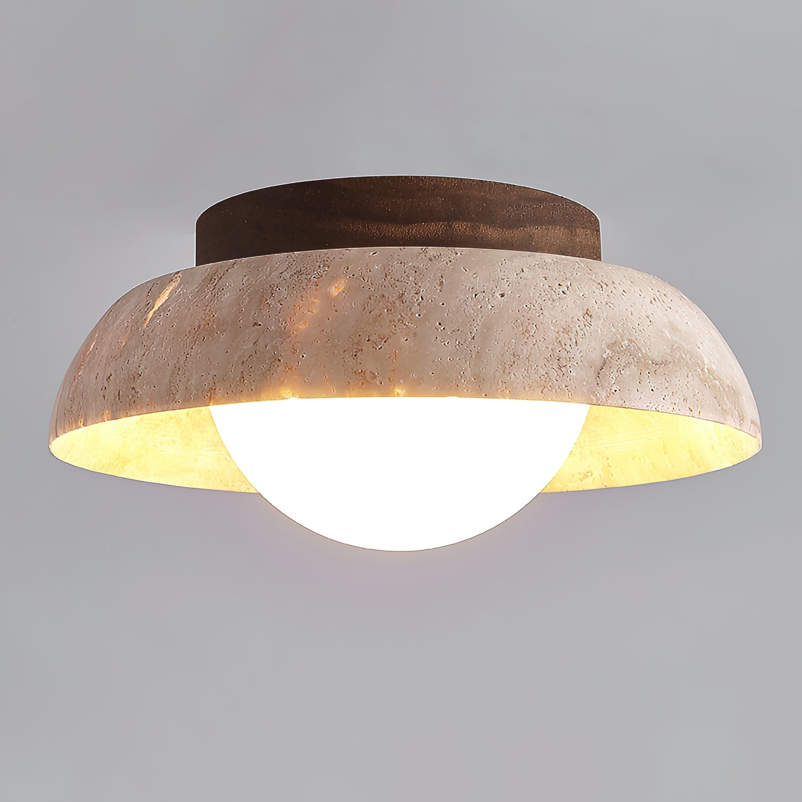 Piedra Travertine Ceiling Lamp D682