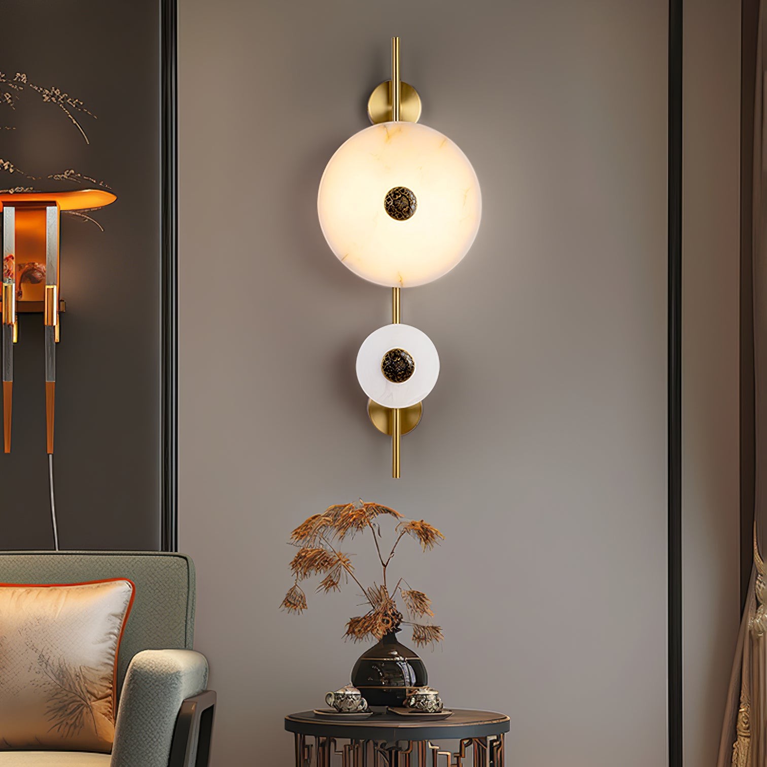 Light Luxury Disc-Shaped Wall Lamp K225