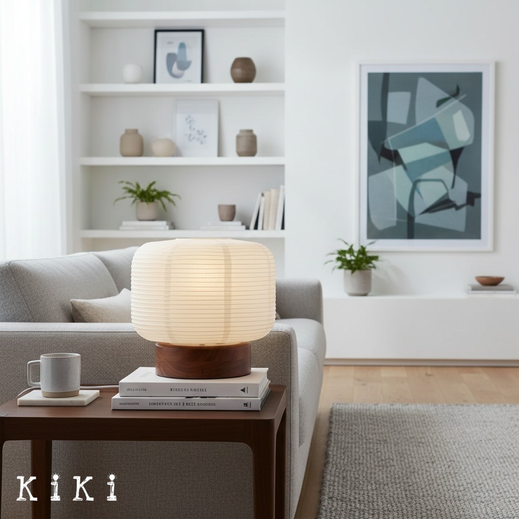 Tivo Paper Lantern Minimalist Table Lamp - Modern Design Lighting for Home Interiors K2189