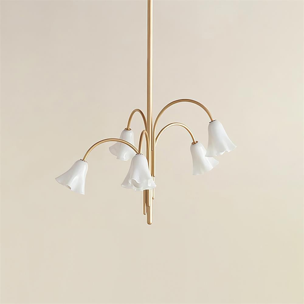 Bellina Artistic Glass Chandelier – Elegant Versatile Vera Lighting K1134