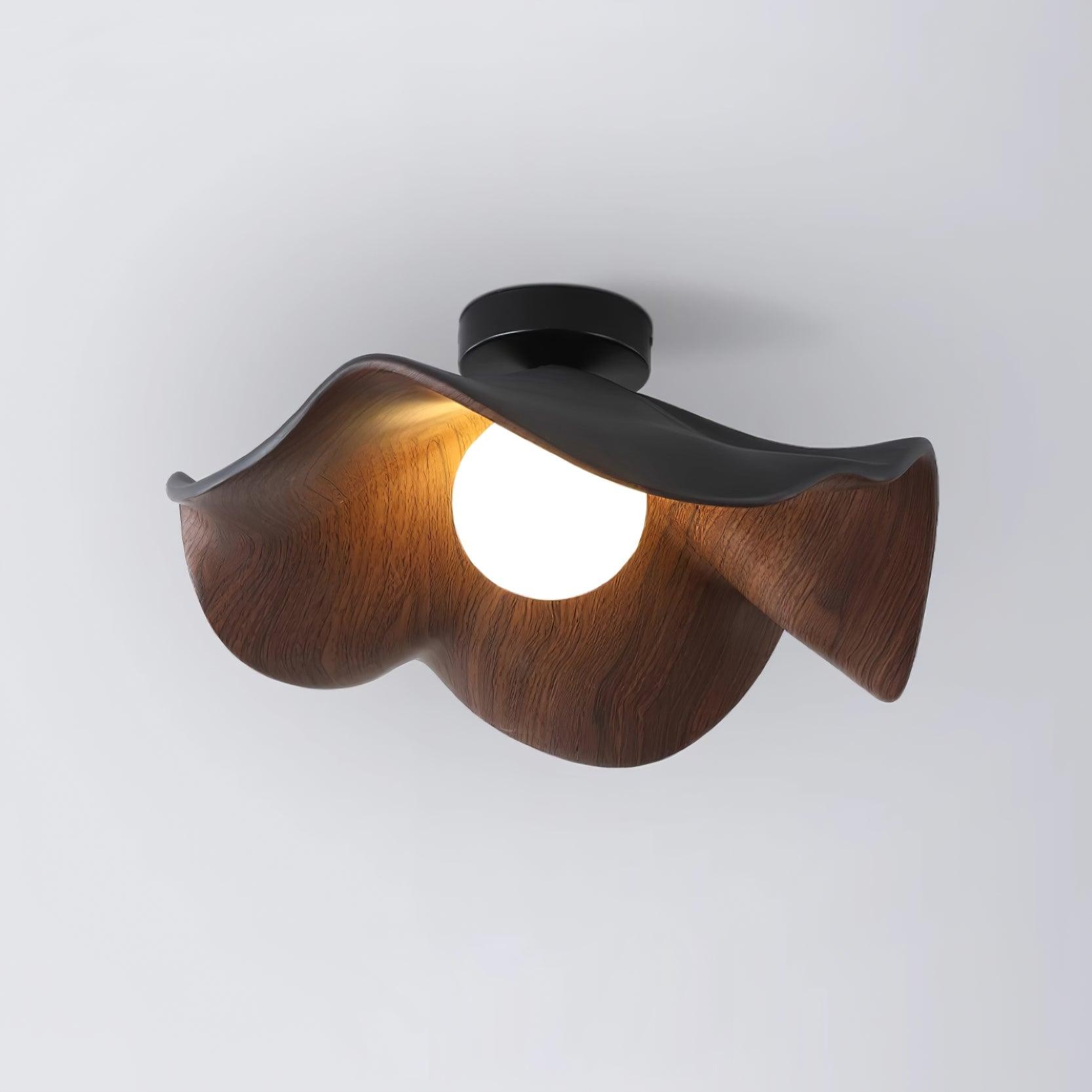 New Modern Simple Walnut Grain Ceiling Light K300