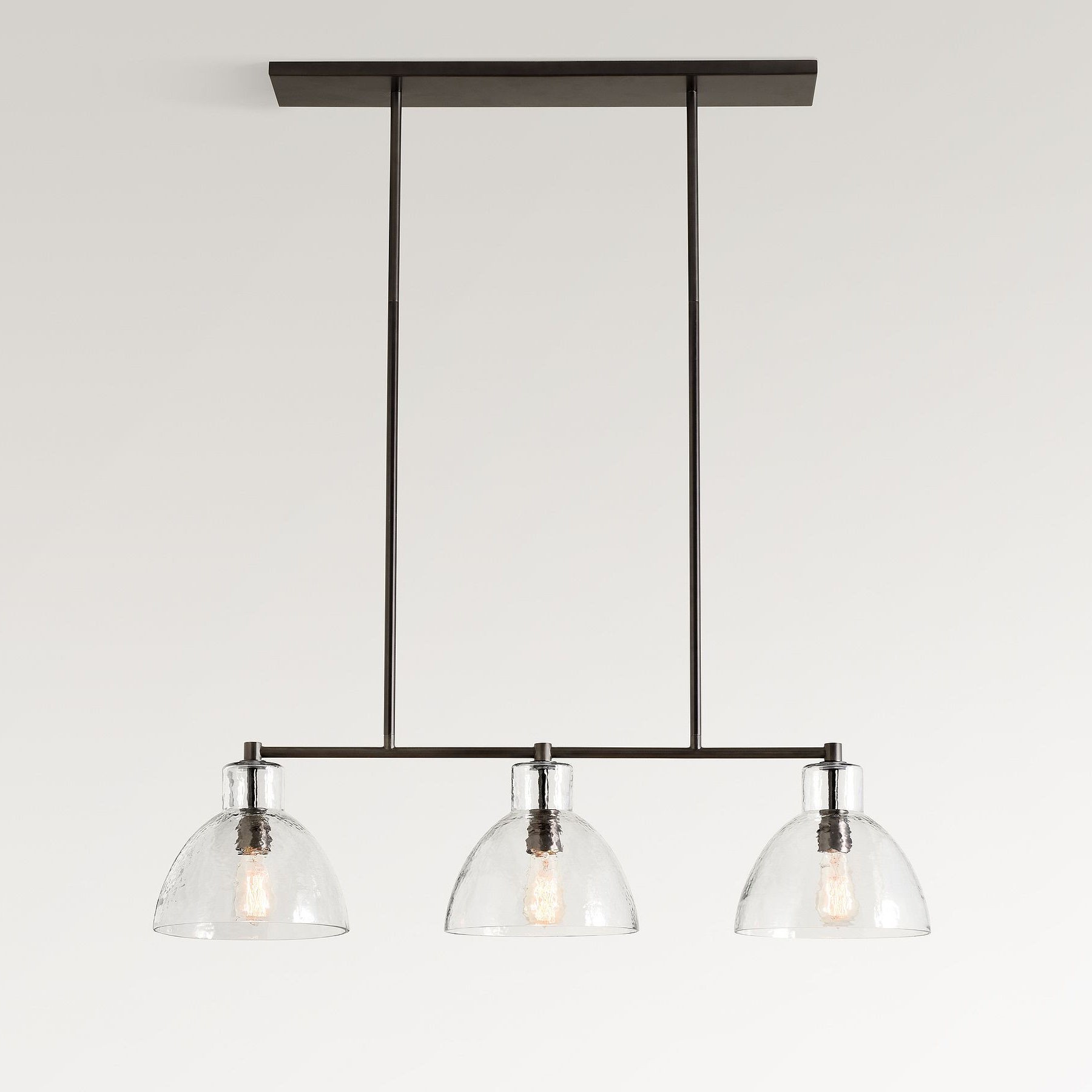 Glavira Recycled Glass Linear Chandelier - Elegant Modern Lighting K1312