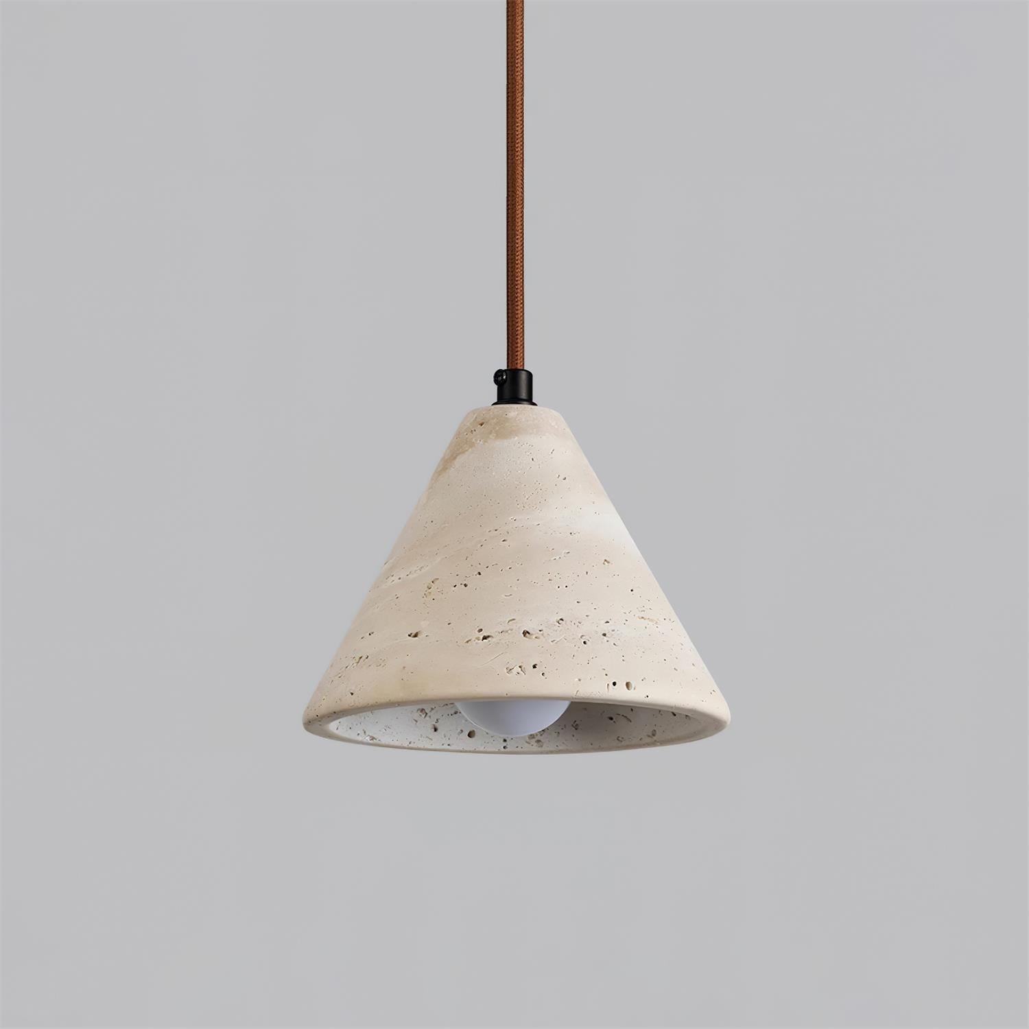 Travertine Conical Pendant Lamp K378