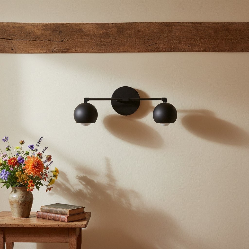 Metio Dome Decorative Vanity Light - Classic Orb Shade Bathroom Wall Lamp K1451