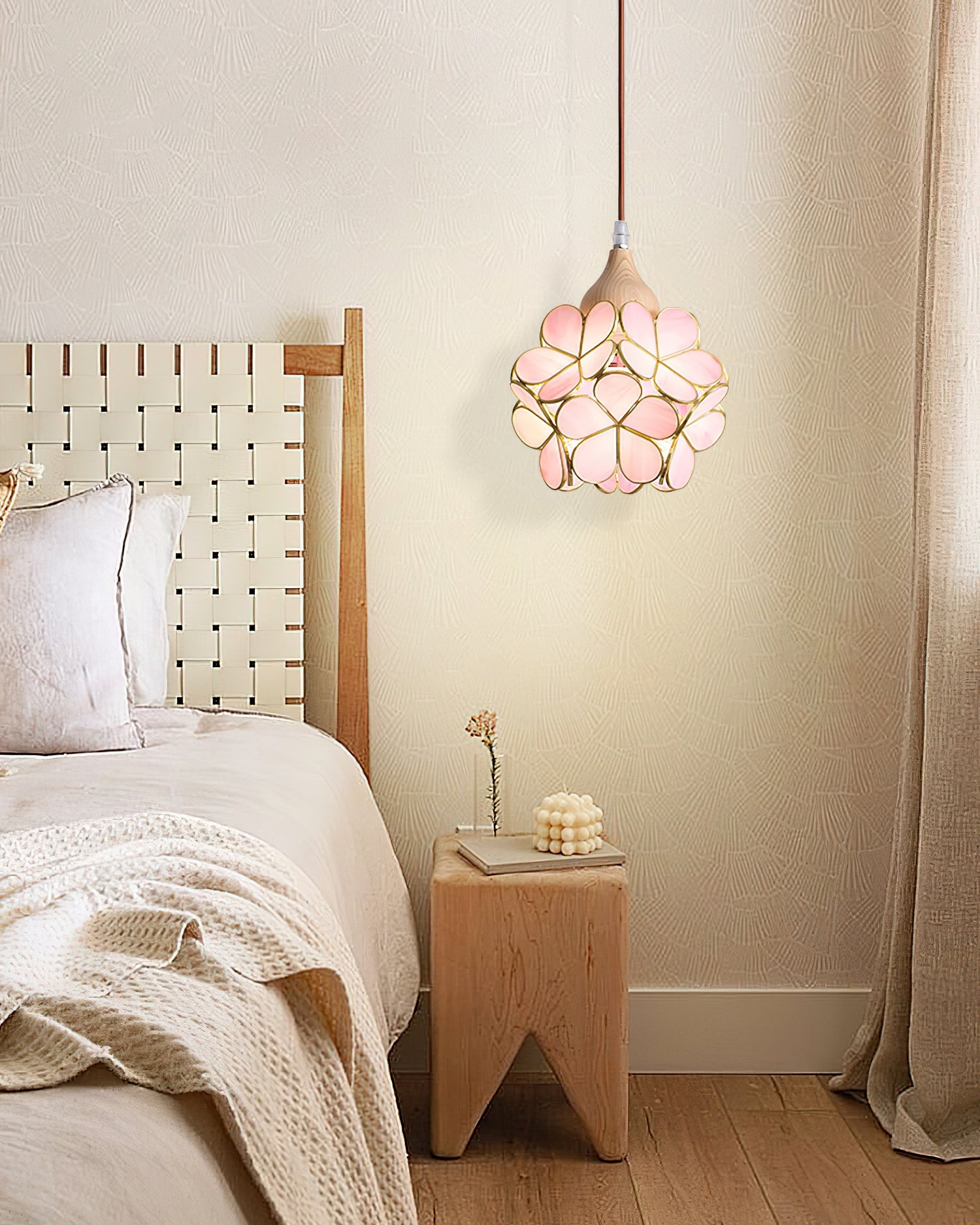 French Creative Pastoral Style Flower Pendant Light K487