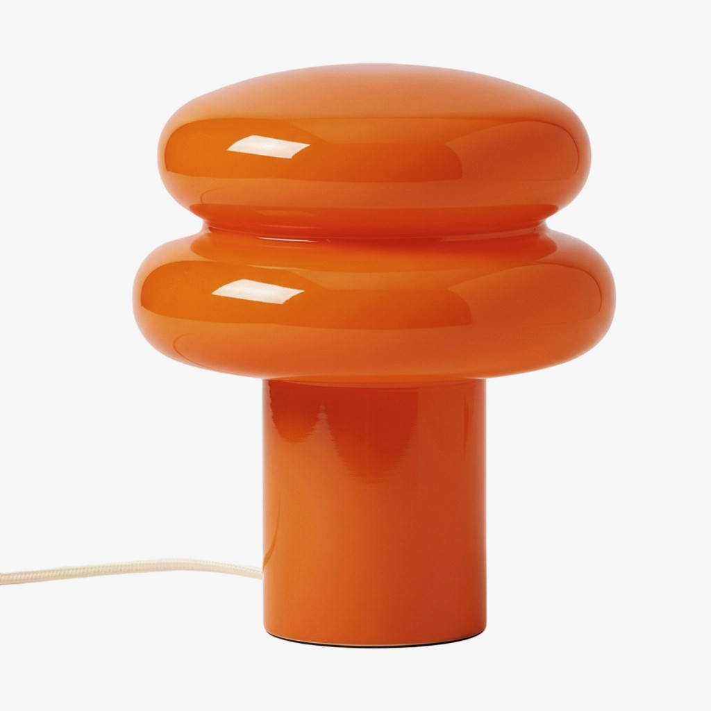 Orra Mushroom Glass Table Lamp - Minimalist Opal Shade Table Light for Home Décor K1428