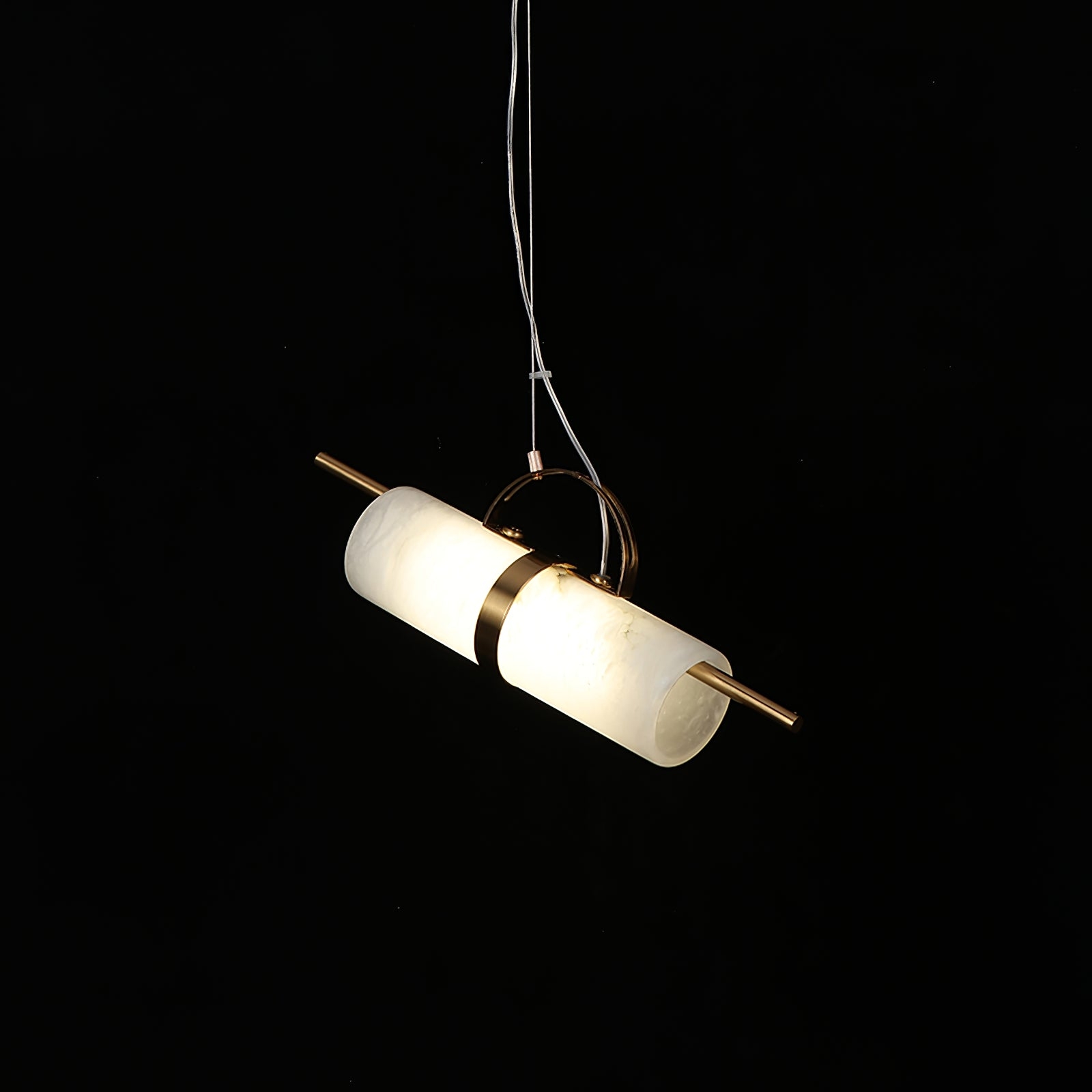 Mini Cylindrical Alabaster Pendant Light D421