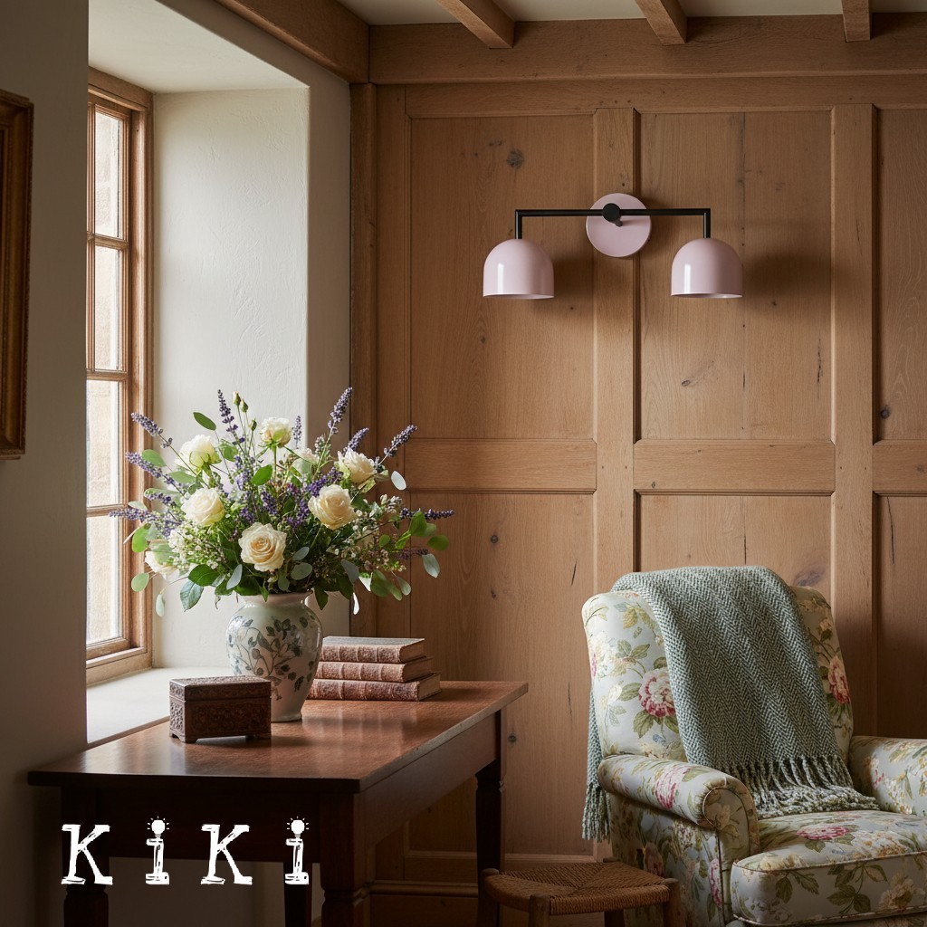 Metio Dome Farmhouse Vanity Wall Lamp - Colorful Dome Wall Sconce for Dressing Room K1596