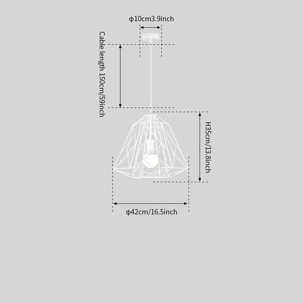 Cage Light Frame Pendant Lamp