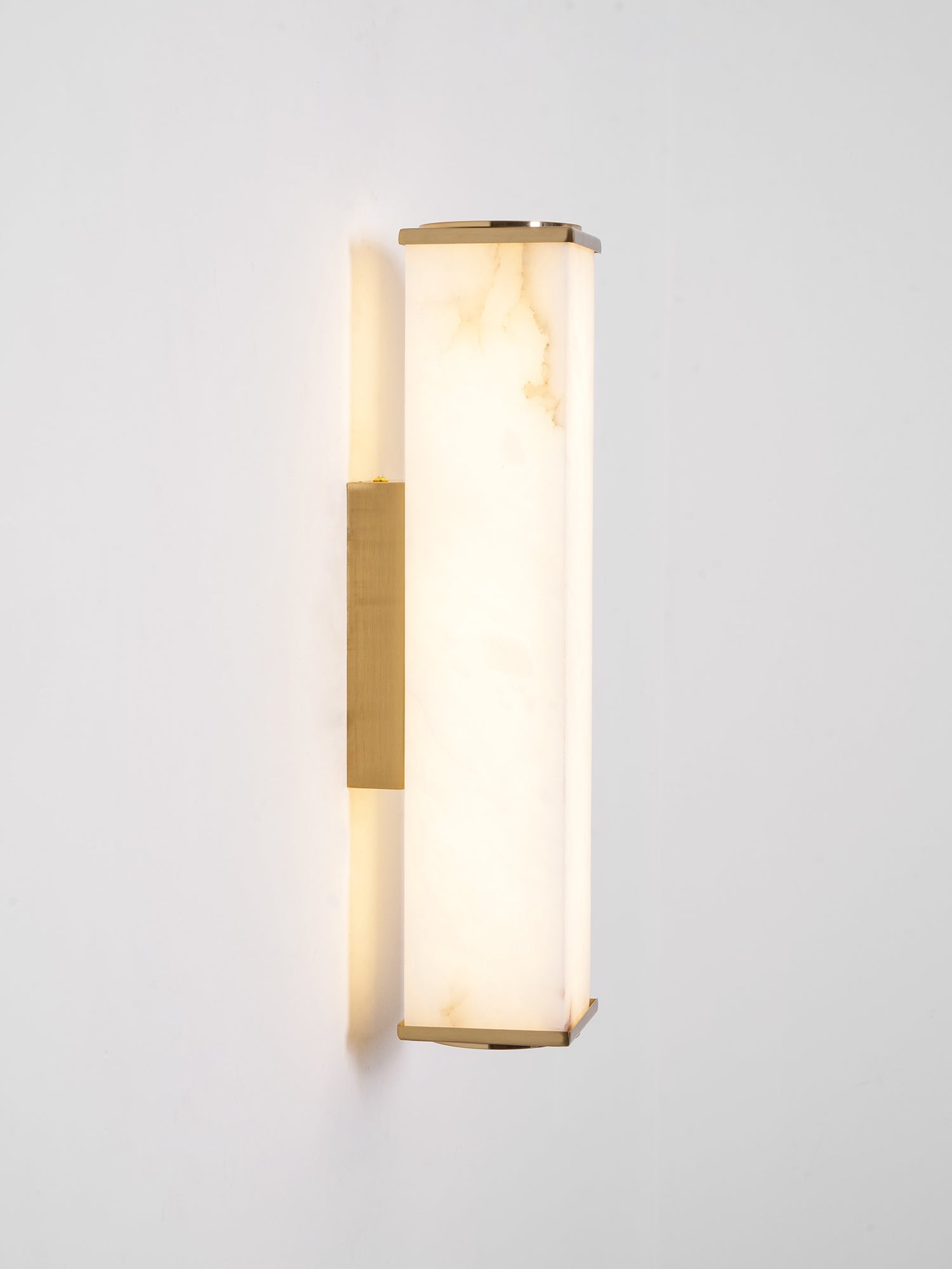 Cuboid Alabaster Wall Light D398