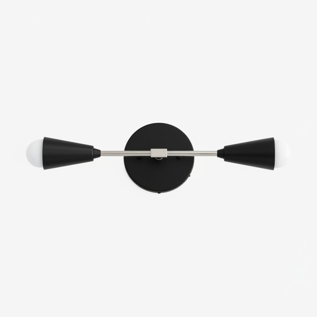 Mobilux Line Minimalist Vanity Light Fixture - Mid Century Bathroom Sconce K1435