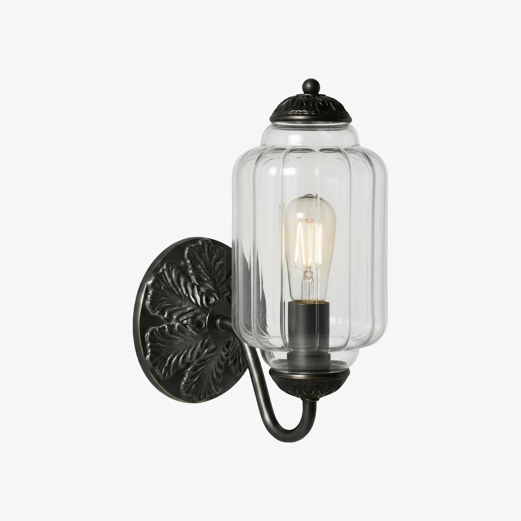 Eloise Elegant Vintage Glass Wall Sconce - Lighting for Bedroom Vanity K1150