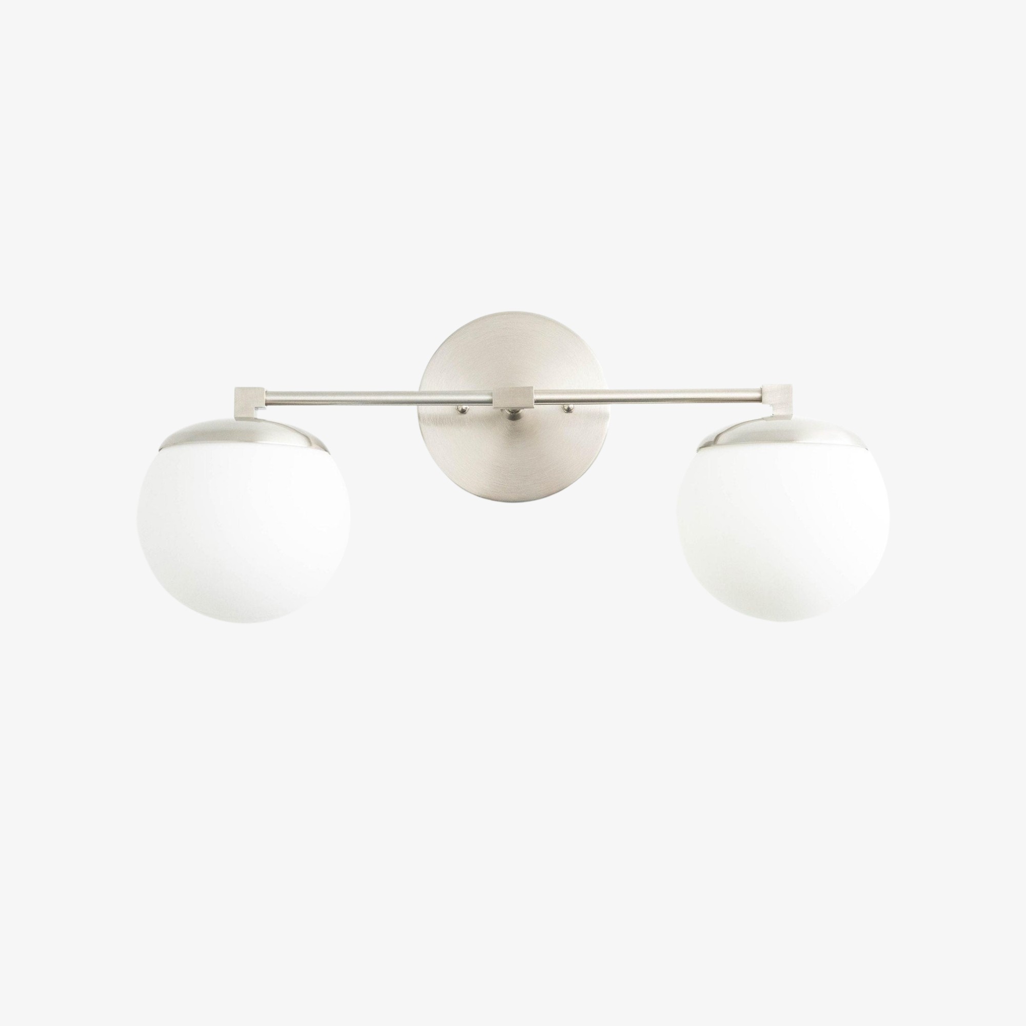 Glorica Glass Vanity Light - Art Deco Brass Wall Globe Fixture Modern K1521