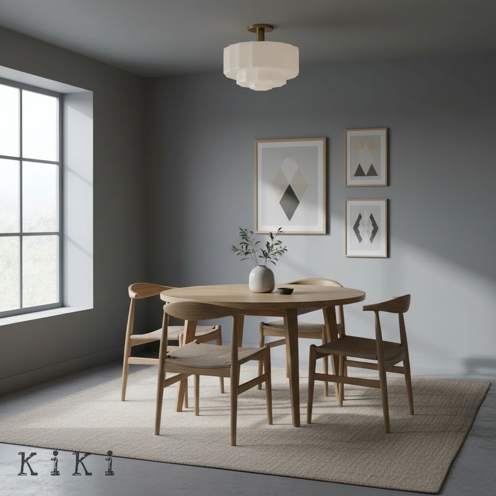 Vexrona Layered Glass Ceiling Light - Opal White Ceiling Lamp for Living Room K1712