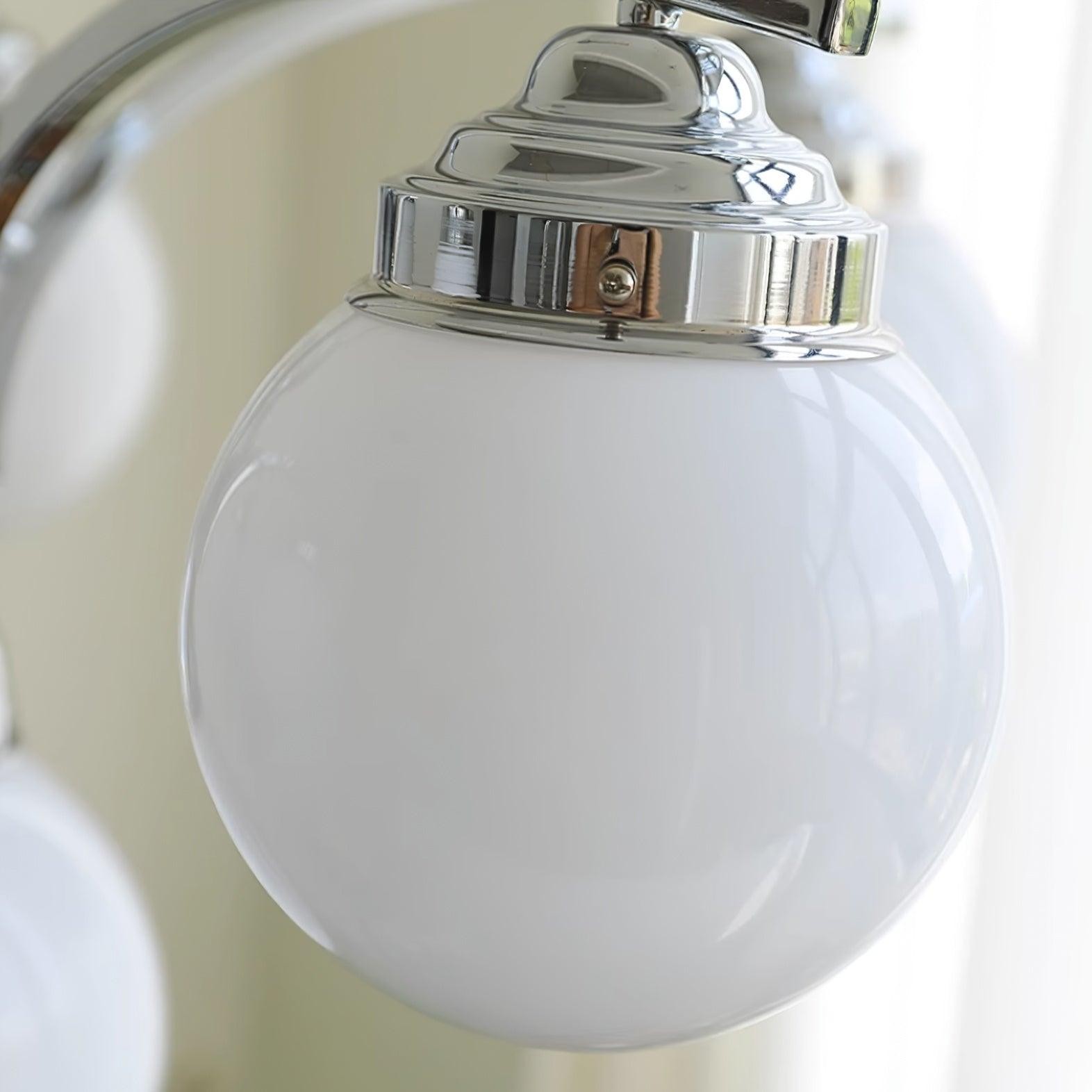 French Elegant Glass Orb Chandelier K596