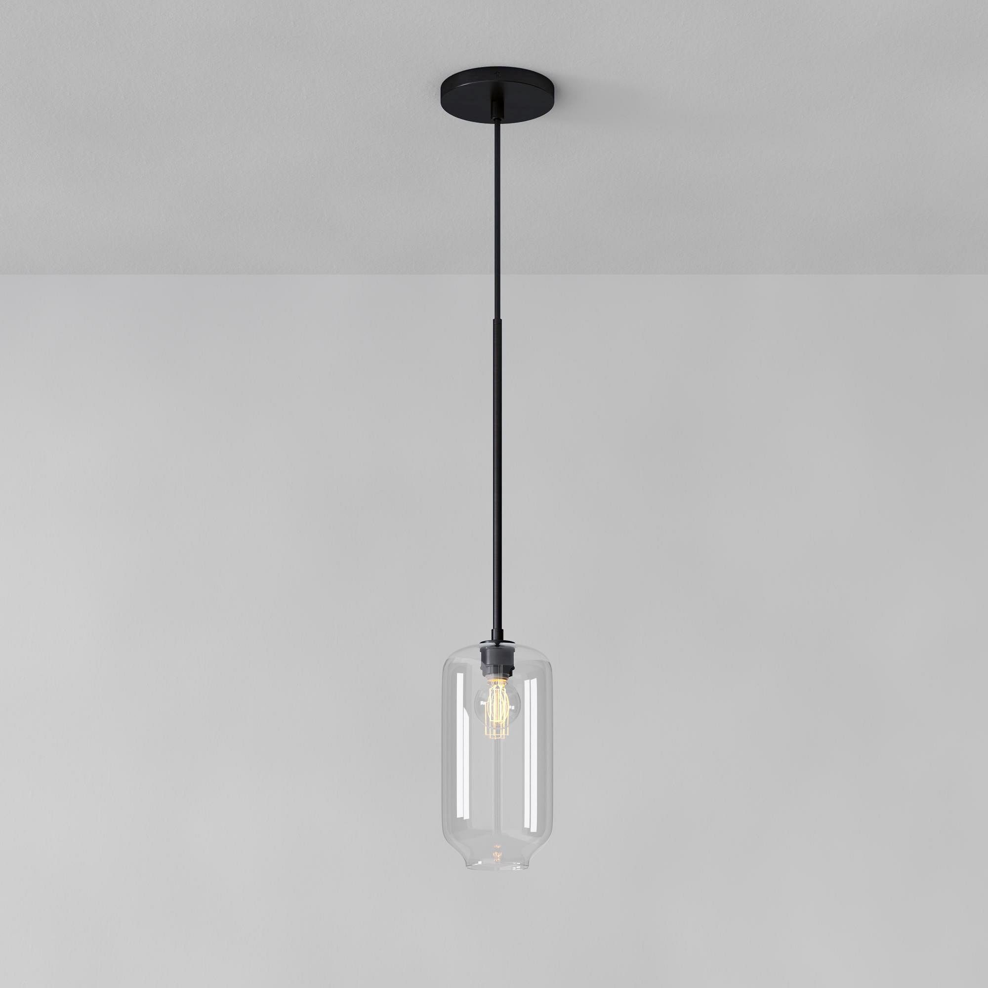 Lumivelle Pebble Pendant Light - Adjustable Glass Shade - Modern Lighting K1403