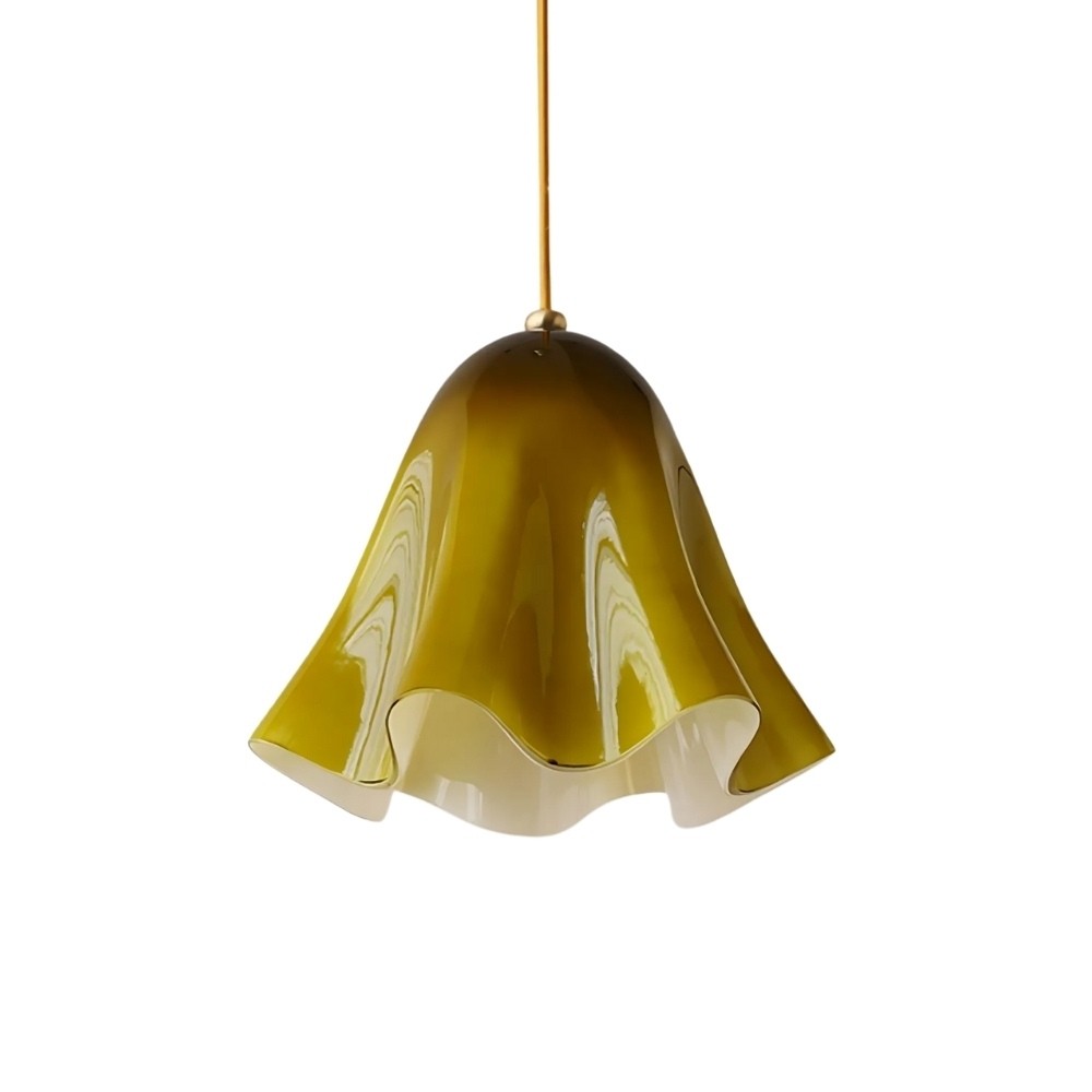 Bellina Vintage Fluted Glass Pendant Light – Mid-century Modern Fazzo  Pendant For Home Decor K897