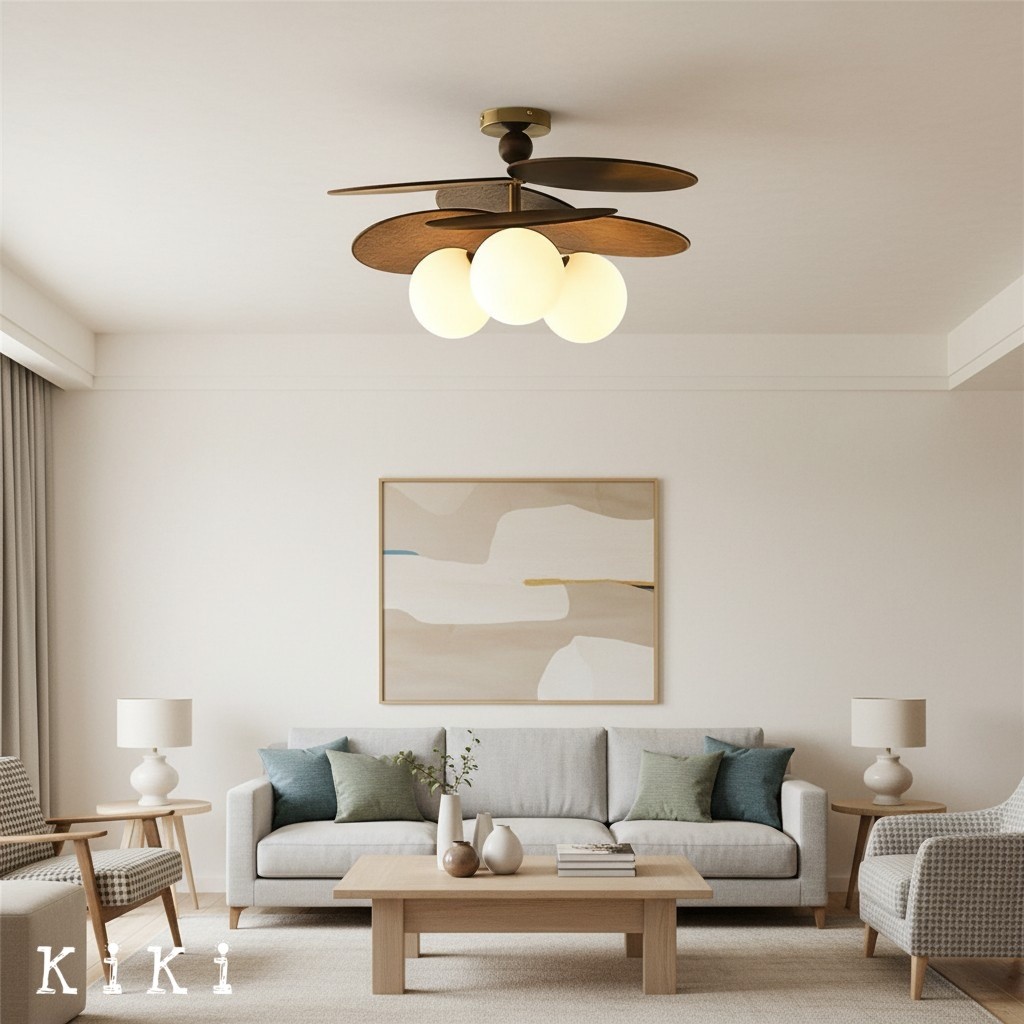 Orrise Overlapping Blades Design Ceiling Light - Modern Style Lighting for Living Room and Bedroom K2096